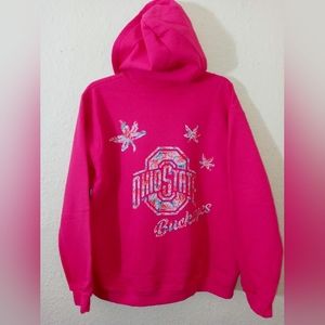 Ohio State Women's Zip Up Hoodie. Size Medium. Gildan brand.